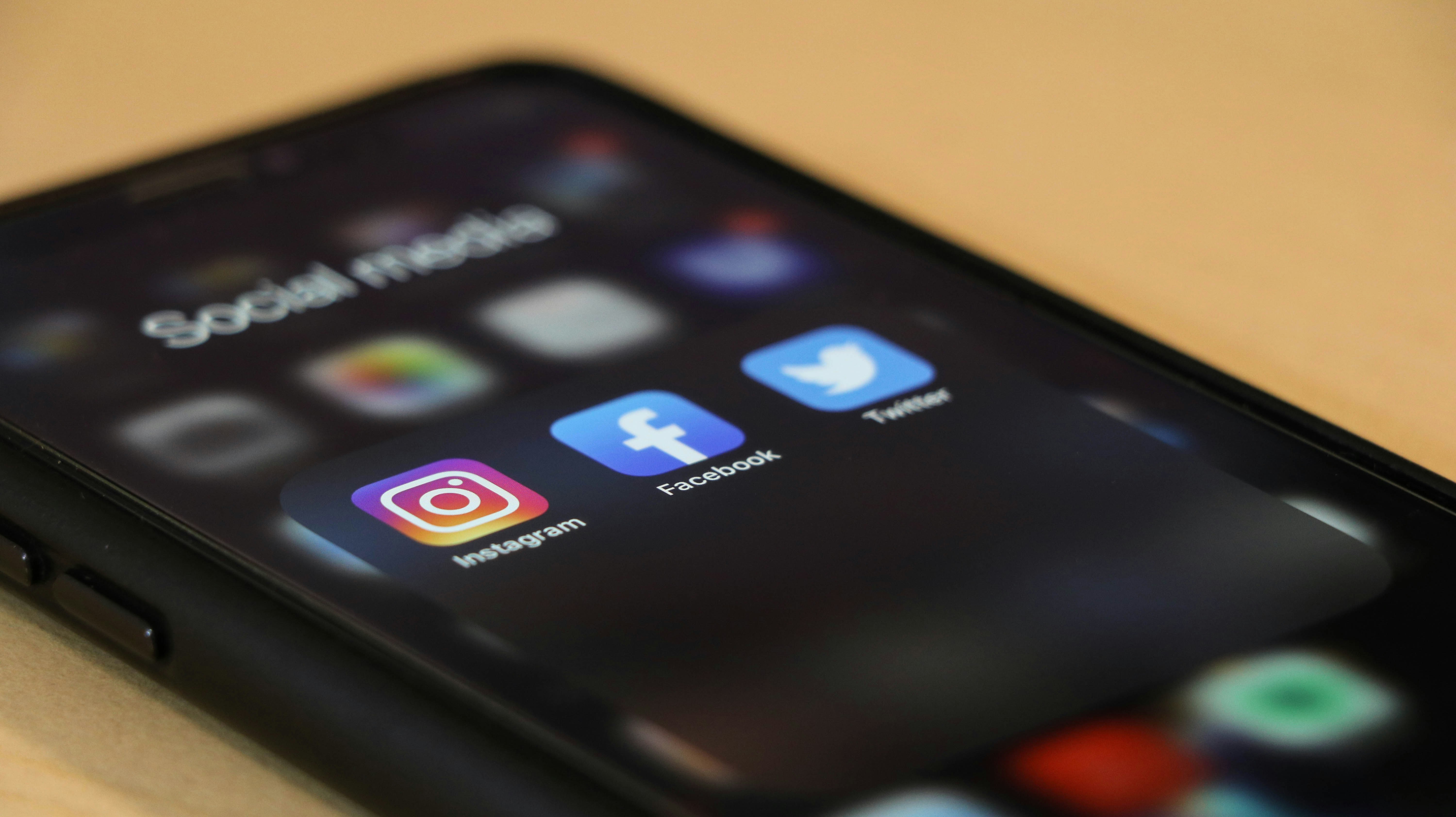 A phone screen with a social media app open